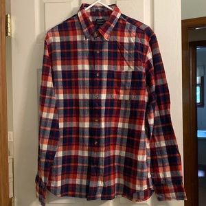 NWT J. Crew men’s flannel.  Size L